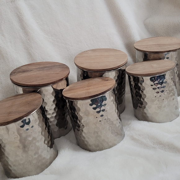 COPY - COPY - Uncommon James Nested Silver Canisters - Picture 2 of 5